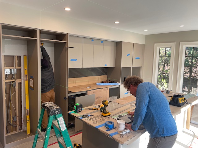 a team of expert contractors remodeling a kitchen in cincinnati
