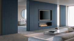 NOLI Modern Italian Living - Room Design with slate blue finish