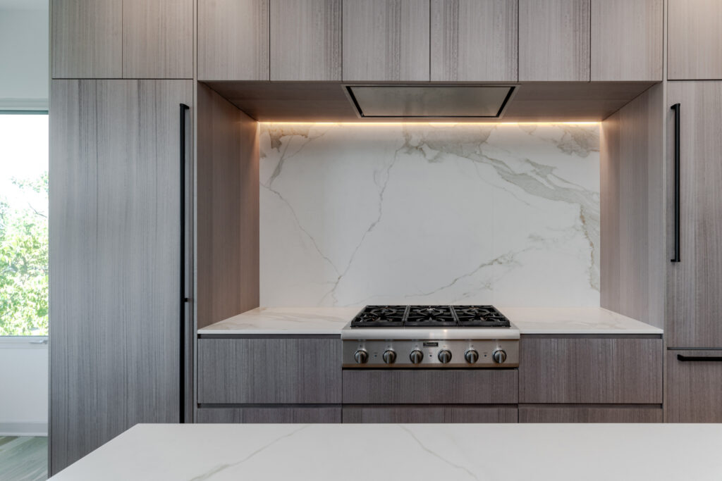 Hidden Kitchen Hood in modern Cincinnati kitchen